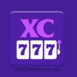 XC777 Game app icon with purple background, showing three white 777 slot symbols and stylized XC logo text.